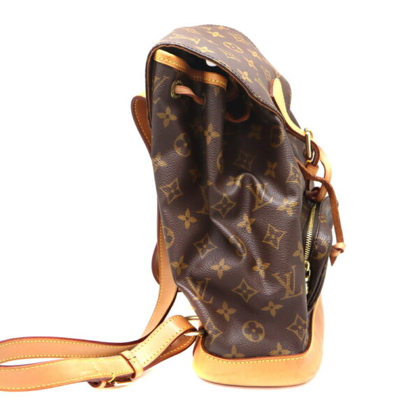 3219 2 Louis Vuitton Montsouris MM Rucksack Monogram Canvas Brown