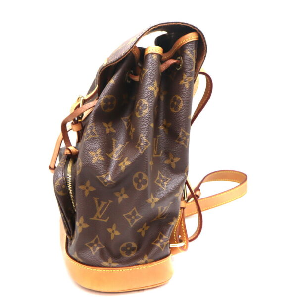 3219 3 Louis Vuitton Montsouris MM Rucksack Monogram Canvas Brown