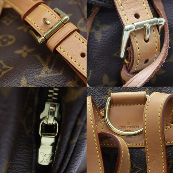 3219 6 Louis Vuitton Montsouris MM Rucksack Monogram Canvas Brown