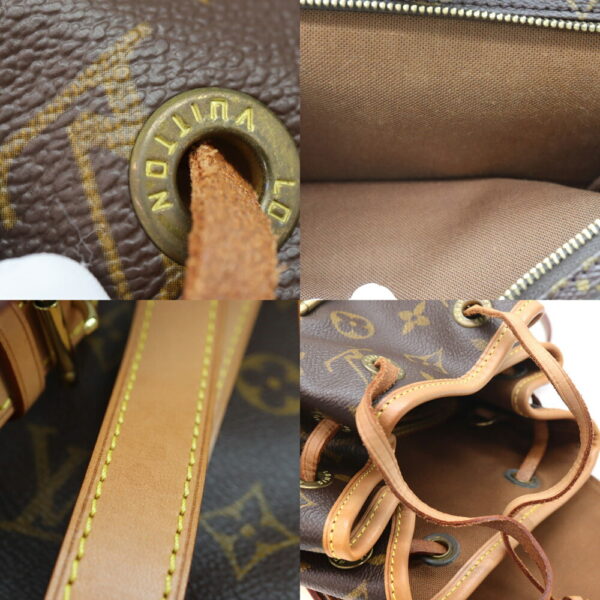 3219 7 Louis Vuitton Montsouris MM Rucksack Monogram Canvas Brown