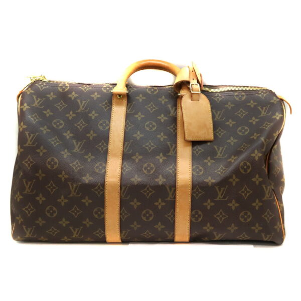 3269 1 Louis Vuitton Keepall 45 Bag Monogram Canvas Brown