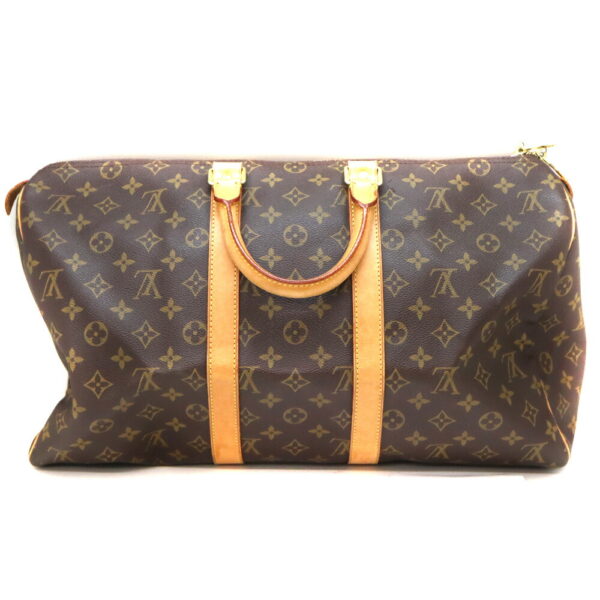 3269 2 Louis Vuitton Keepall 45 Bag Monogram Canvas Brown