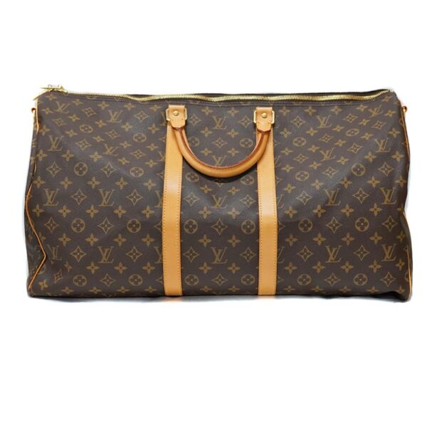 3282 1 Louis Vuitton Keepall Bandouliere 55 Bag Monogram Canvas