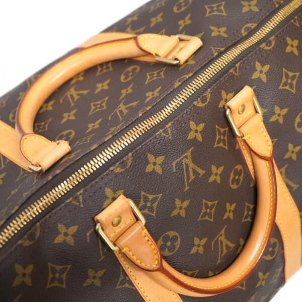 3282 10 Louis Vuitton Keepall Bandouliere 55 Bag Monogram Canvas