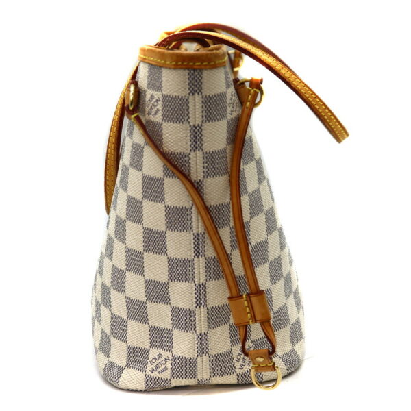 339 3 Louis Vuitton Neverfull PM Tote Bag Damier Canvas White