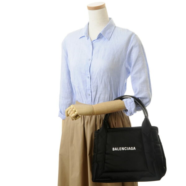 339933 210k4 1090 4 Balenciaga Blue Cabas S Canvas Tote Bag