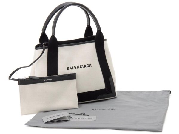 339933 aq38n 1081 3 Balenciaga Blue Cabas S Tote Bag