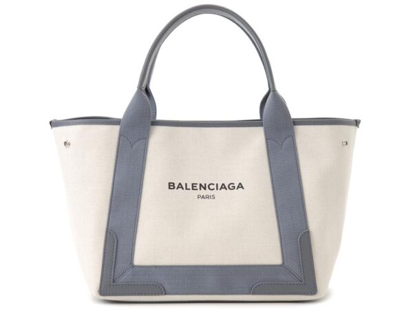 339933 aq38n 1381 6 Balenciaga Blue Cabas S Tote Bag Gray