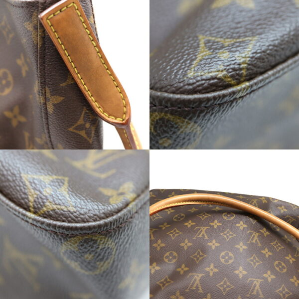 3406 6 Louis Vuitton Looping GM Handbag Monogram Canvas Brown