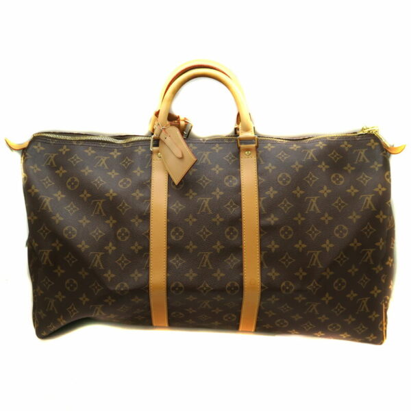 344 2 Louis Vuitton Keepall 55 Bag Monogram Brown