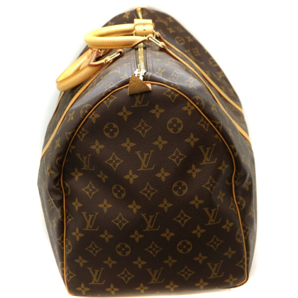 344 4 Louis Vuitton Keepall 55 Bag Monogram Brown