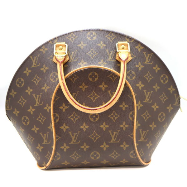 3586 2 Louis Vuitton Ellipse MM Handbag Monogram Canvas Brown