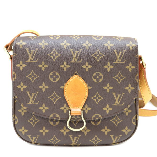 359 1 Louis Vuitton Saint Cloud Shoulder Bag Monogram Canvas Brown