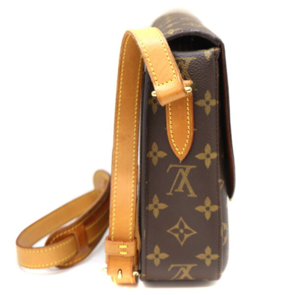 359 4 Louis Vuitton Saint Cloud Shoulder Bag Monogram Canvas Brown