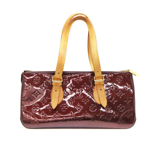 3592 2 Louis Vuitton Rosewood Avenue Handbag Vernis Purple