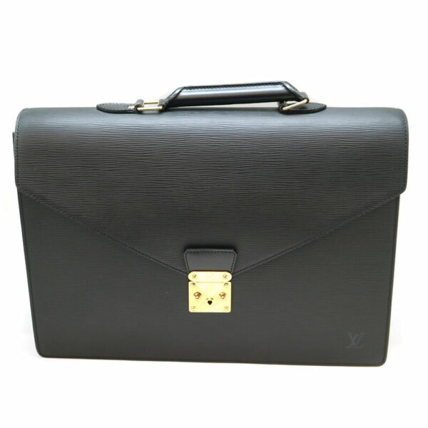 361 1 Louis Vuitton Serviette Conseil Briefcase Epi Black