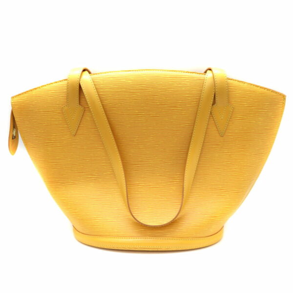 3770 2 Louis Vuitton Saint Jacques Shoulder Bag Leather Yellow