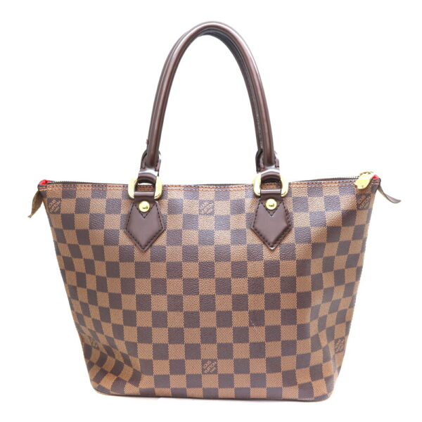 3773 1 Louis Vuitton Saleya PM Tote Bag Damier Ebene Canvas Brown