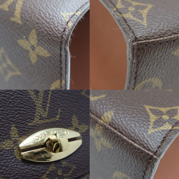 378 6 Louis Vuitton Malsherbe Handbag Monogram Canvas Brown