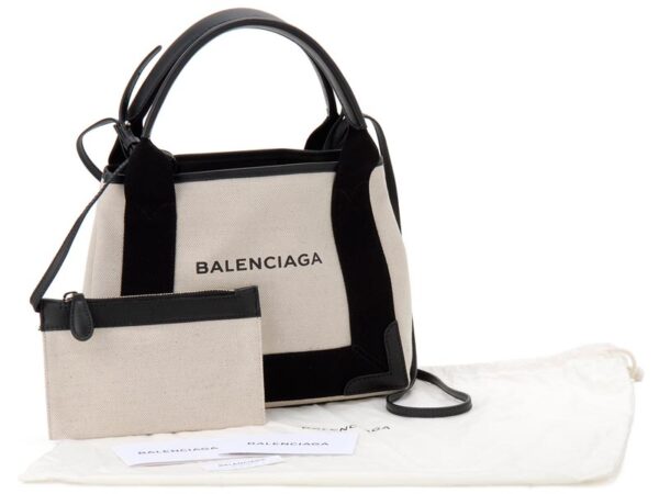 390346aq38n1081 n 3 Balenciaga Blue Cabas XS Tote Bag