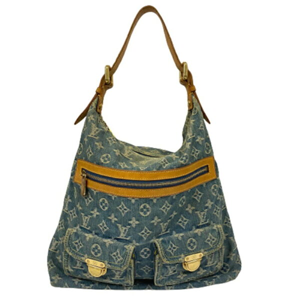 40 20230925 Louis Vuitton Baggy GM Handbag Monogram Denim Blue