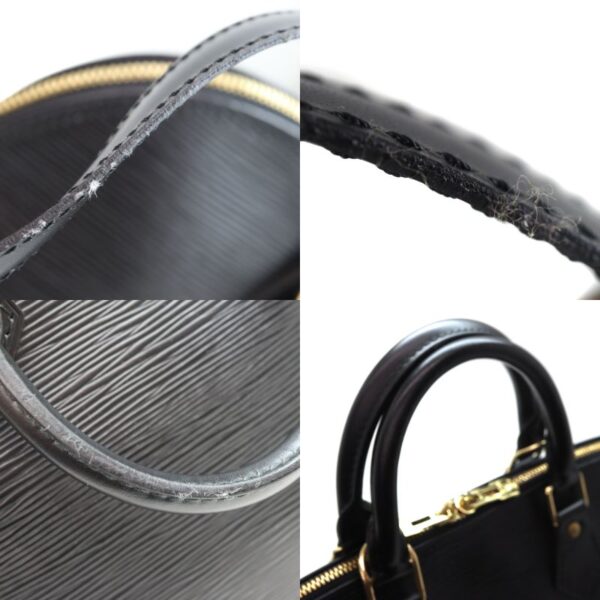 4021 10 Louis Vuitton Alma 2WAY Bag Epi Leather Black