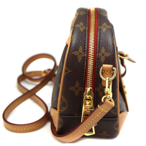 4031 4 Louis Vuitton Deauville Mini Shoulder Bag Canvas Brown