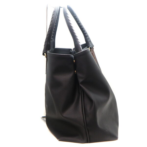 4164 4 Bottega Veneta Marco Polo Intrecciato Tote Bag Black