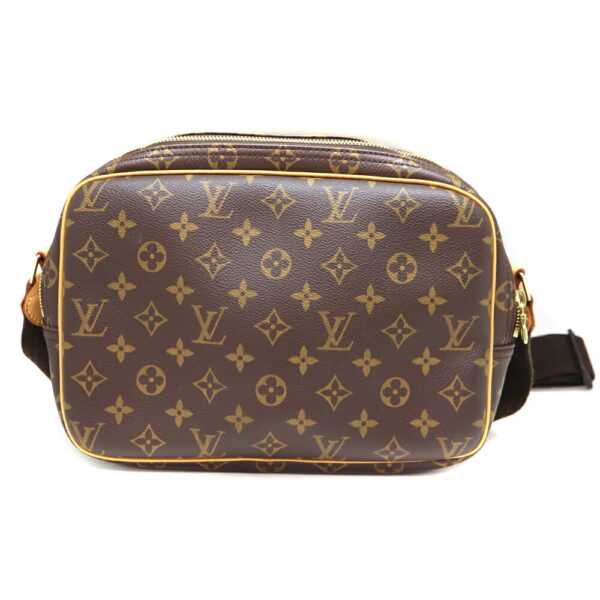 4218 2 Louis Vuitton Reporter PM Shoulder Bag Monogram Canvas Brown