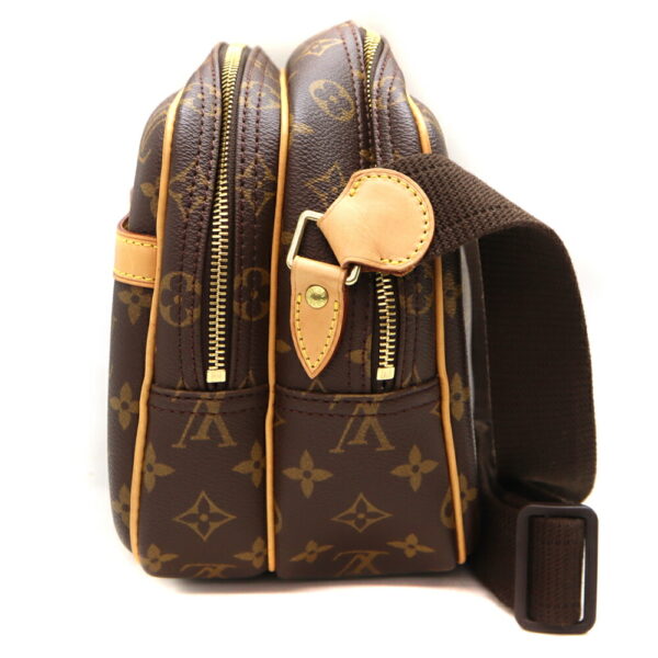 4218 3 Louis Vuitton Reporter PM Shoulder Bag Monogram Canvas Brown