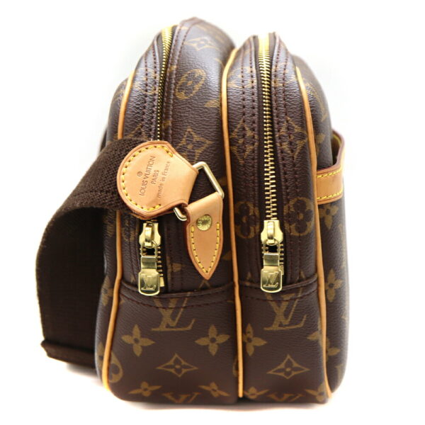 4218 4 Louis Vuitton Reporter PM Shoulder Bag Monogram Canvas Brown