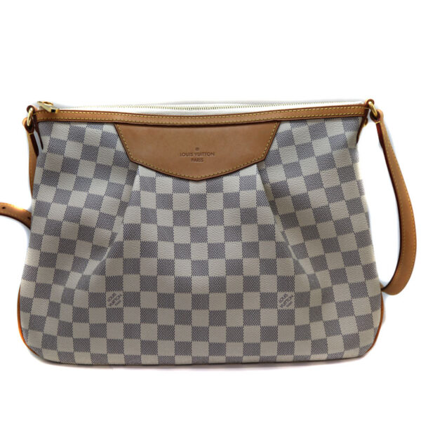 4262 1 Louis Vuitton Syracuse MM Shoulder Bag Damier Canvas Azur White