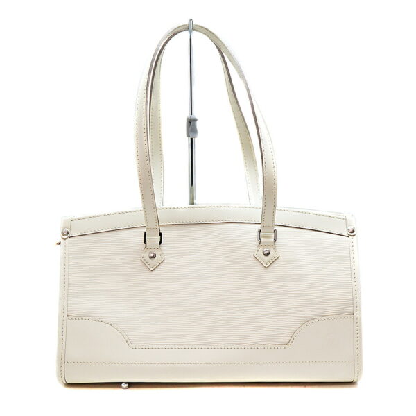 4296 1 Louis Vuitton Madeleine PM Handbag Epi Leather White