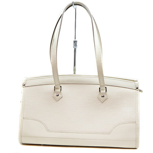 4296 2 Louis Vuitton Madeleine PM Handbag Epi Leather White