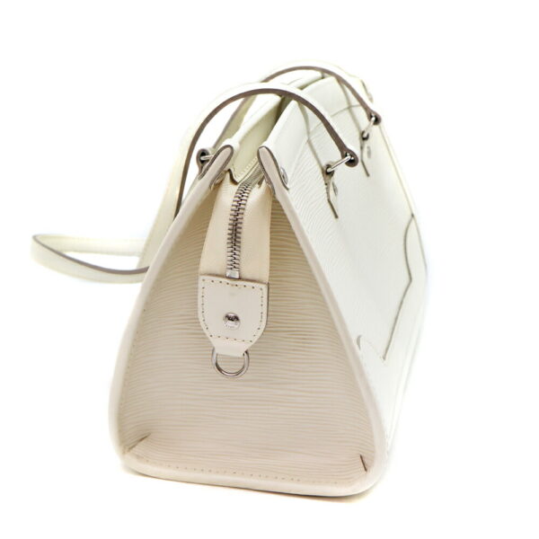 4296 3 Louis Vuitton Madeleine PM Handbag Epi Leather White