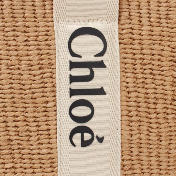 43171408a Chloe Woody Basket Tote Bag Beige