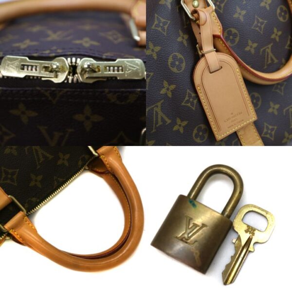 4338 11 Louis Vuitton Keepall Bandouliere 55 Bag Canvas Brown