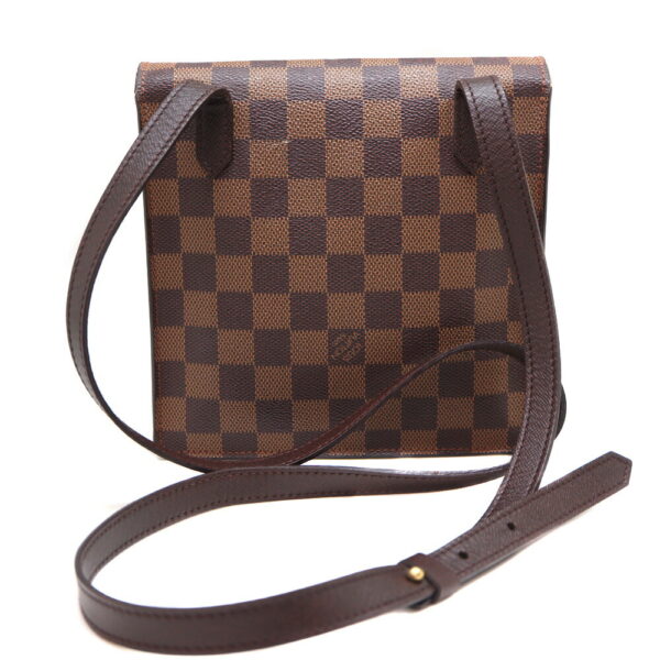 4465 2 Louis Vuitton Pimlico Shoulder Bag Damier Canvas Ebene Brown