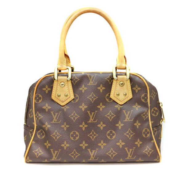 4501 2 Louis Vuitton Manhattan PM Handbag Monogram Canvas Brown