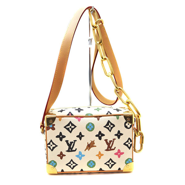 4517 2 Louis Vuitton Mini Soft Trunk Shoulder Bag Leather Ivory