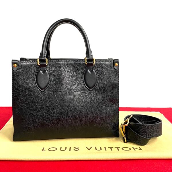 451k577449 1 Louis Vuitton On the Go PM 2WAY Empreinte Leather Black