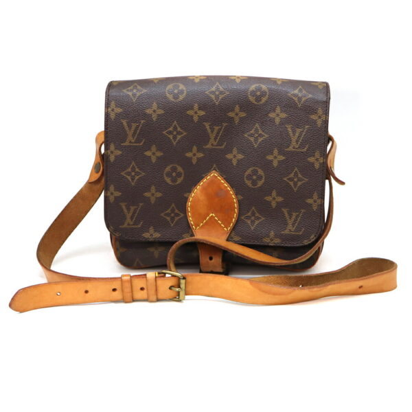 4528 1 Louis Vuitton Cartesier 22 Shoulder Bag Monogram Canvas Brown