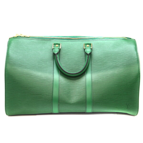 4582 2 Louis Vuitton Keepall 45 Bag Epi Green