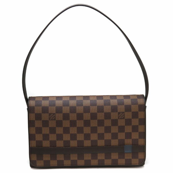 4612 1 Louis Vuitton Tribeca Ron Shoulder Bag Damier Canvas Ebene Brown