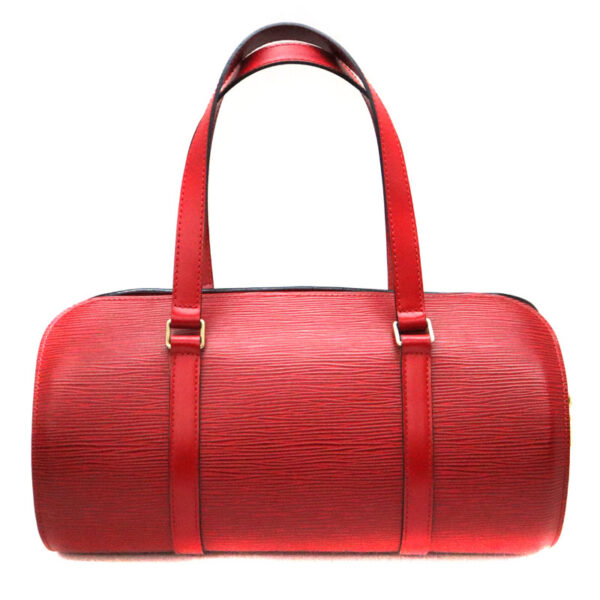 4768 2 Louis Vuitton Soufflot Handbag Epi Leather Castilian Red