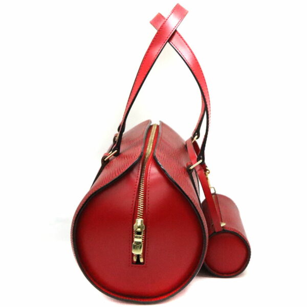 4768 4 Louis Vuitton Soufflot Handbag Epi Leather Castilian Red