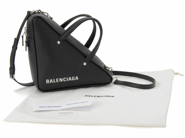 476975 c8k02 1000 3 Balenciaga Triangle S Shoulder Bag Black