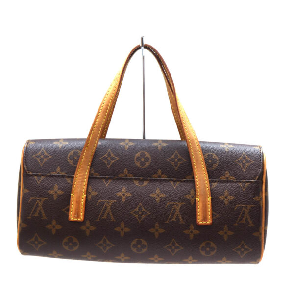 4770 2 Louis Vuitton Sonatine Handbag Monogram Canvas Brown