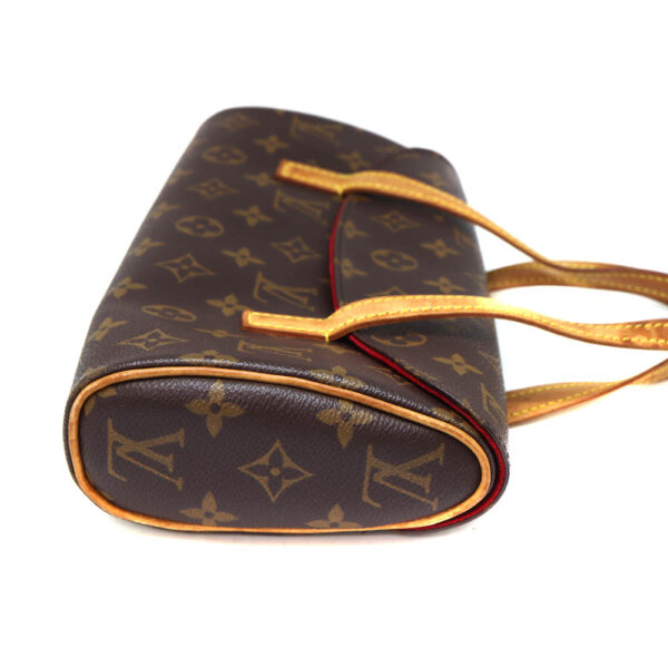 4770 3 Louis Vuitton Sonatine Handbag Monogram Canvas Brown