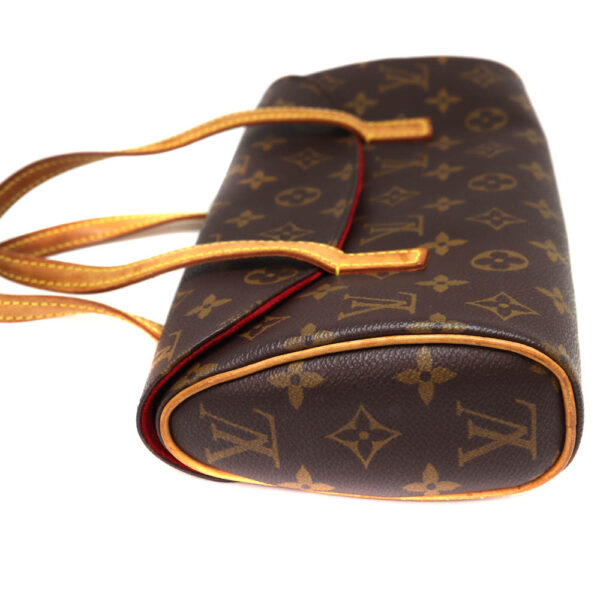 4770 4 Louis Vuitton Sonatine Handbag Monogram Canvas Brown